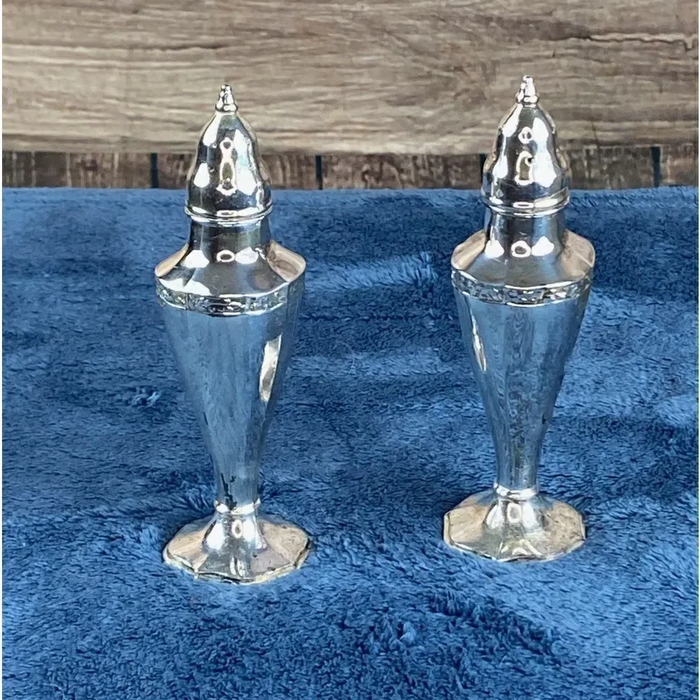 Stainless steel salt and pepper shakers made in the USA